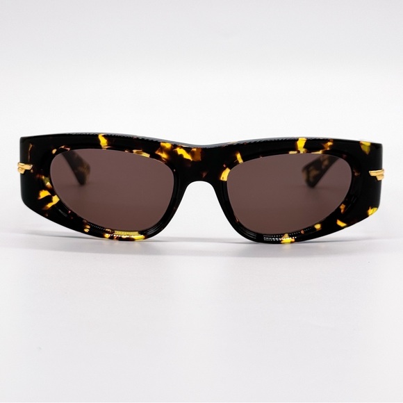 NEW BOTTEGA VENETA BV1144S 002 BROWN HAVANA CAT EYE WOMEN SUNGLASSES - Picture 6 of 11